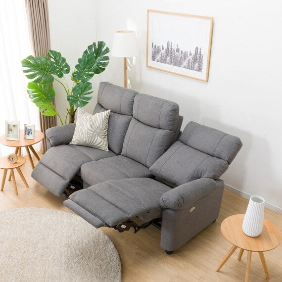 3P ELECTRIC SOFA WITH TABLE GRAZE FABRIC