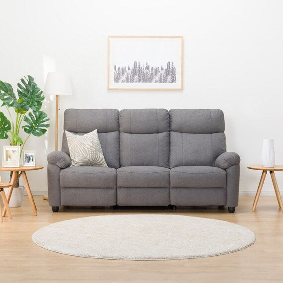 3P ELECTRIC SOFA WITH TABLE GRAZE FABRIC