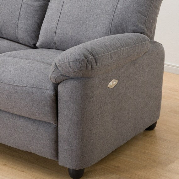 3P ELECTRIC SOFA WITH TABLE GRAZE FABRIC