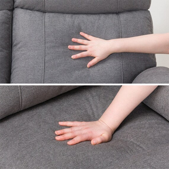 3P ELECTRIC SOFA WITH TABLE GRAZE FABRIC