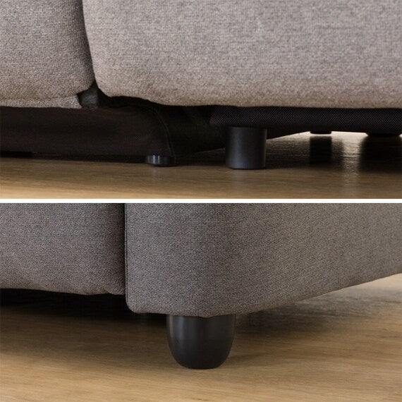 3P ELECTRIC SOFA WITH TABLE GRAZE FABRIC