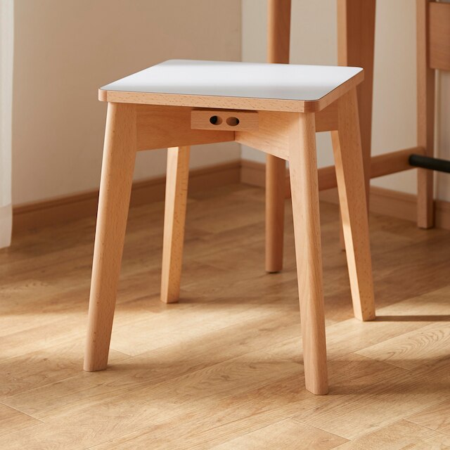 STACKING STOOL BD005 GY/LBR