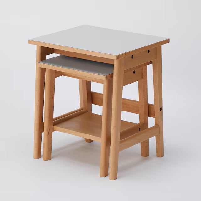 NEST TABLE BD002 GY/LBR