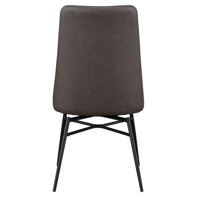 DINING CHAIR SW PVC DBR YA342