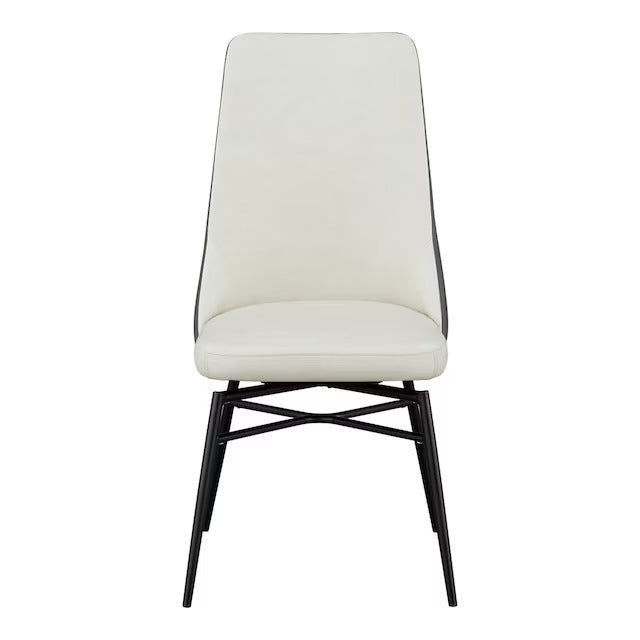 DINING CHAIR SW PVC IV/GY YA342