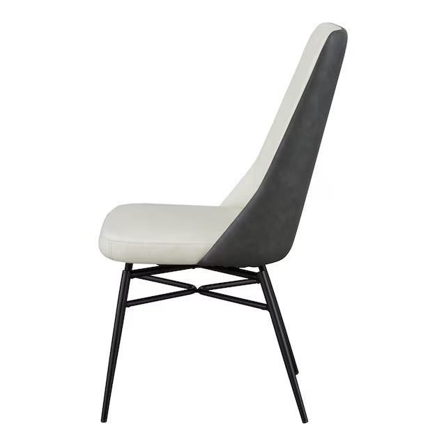 DINING CHAIR SW PVC IV/GY YA342