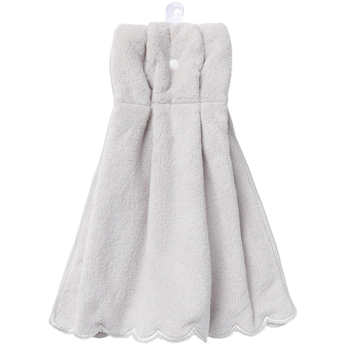 SCALLOP DRESS TOWEL GY SR23