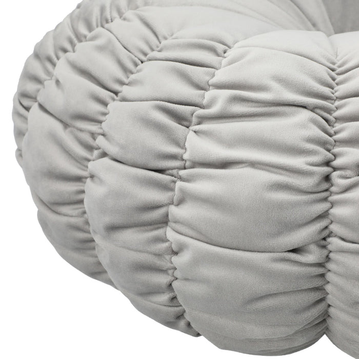 ROUND CUSHION PEONY GY SC024