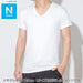 MENS COOL V NECK T SHIRT MESH WH L