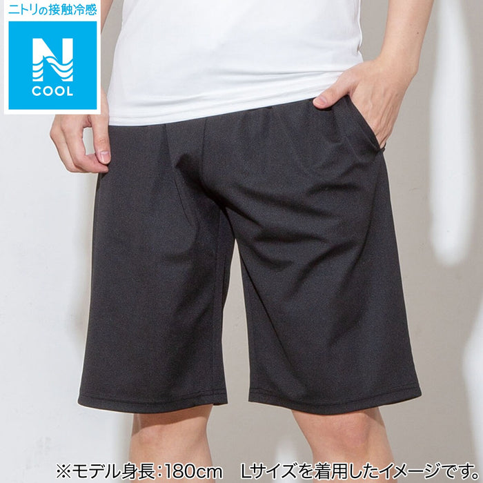 MENS COOL KNEE LENGTH ROOM PANTS MESH BK M