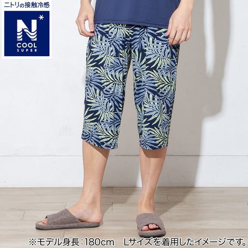 MENS SUPER COOL THREE QUARTER LENGTH ROOM PANTS BOTANICAL BL M