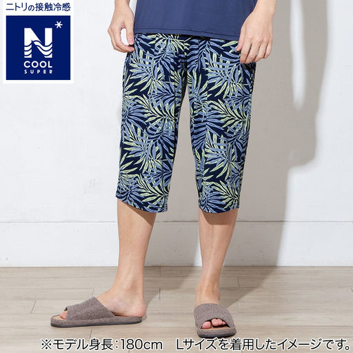 MENS SUPER COOL THREE QUARTER LENGTH ROOM PANTS BOTANICAL BL L