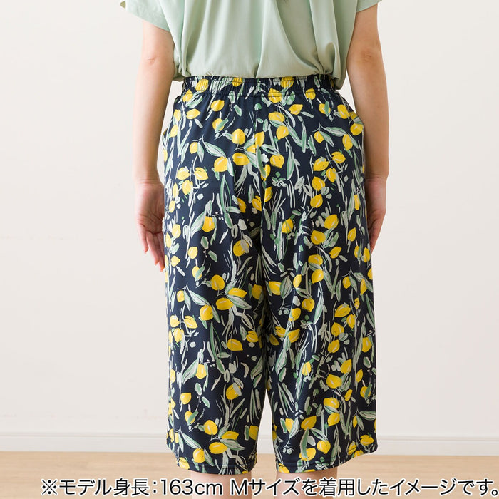 WOMENS SUPERCOOL THREE QUARTER LENGTH ROOMPANTS LEMON PATTERN M