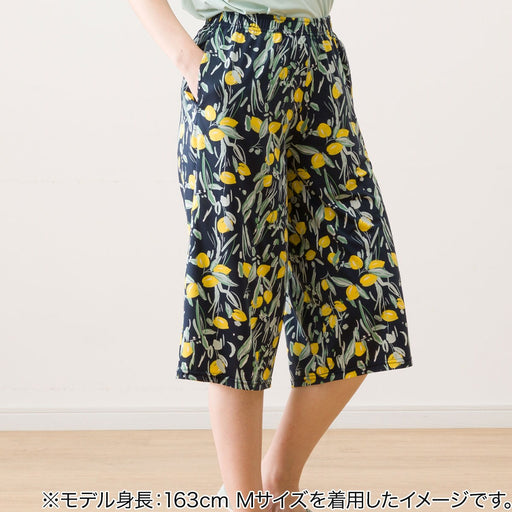 WOMENSSUPERCOOL THREE QUARTER LENGTH ROOMPANTS LEMON PATTERN LL