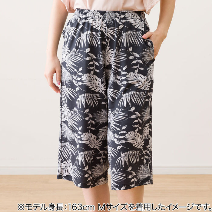 WOMENS SUPERCOOL THREE QUARTER LENGTH ROOMPANTS LEAF PATTERN LL