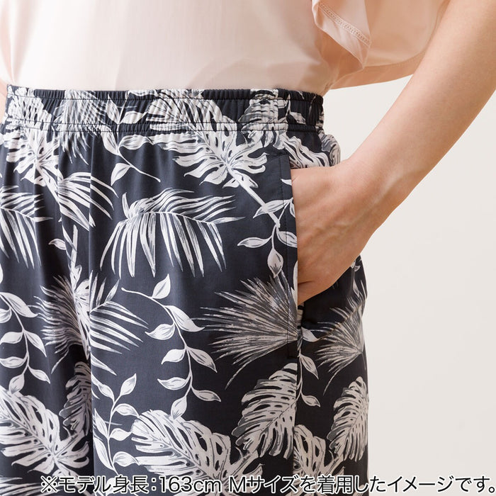 WOMENS SUPERCOOL THREE QUARTER LENGTH ROOMPANTS LEAF PATTERN LL