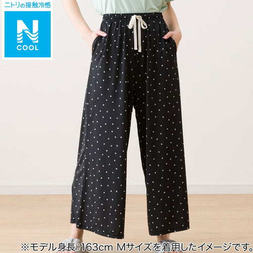 WOMENS COOL LONG LENGTH ROOM PANTS DOT PATTERN L