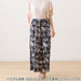 WOMENS COOL LONG LENGTH ROOM PANTS LEAF PATTERN L