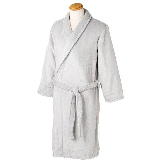 FLANNEL BATHROBE L LGY QE05