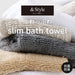 SLIM BATH TOWEL 34X120 DGY SH01