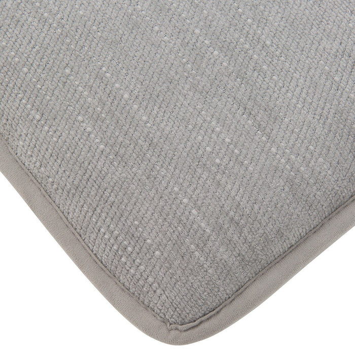 SEAT CUSHION CHENILLE SQ GY