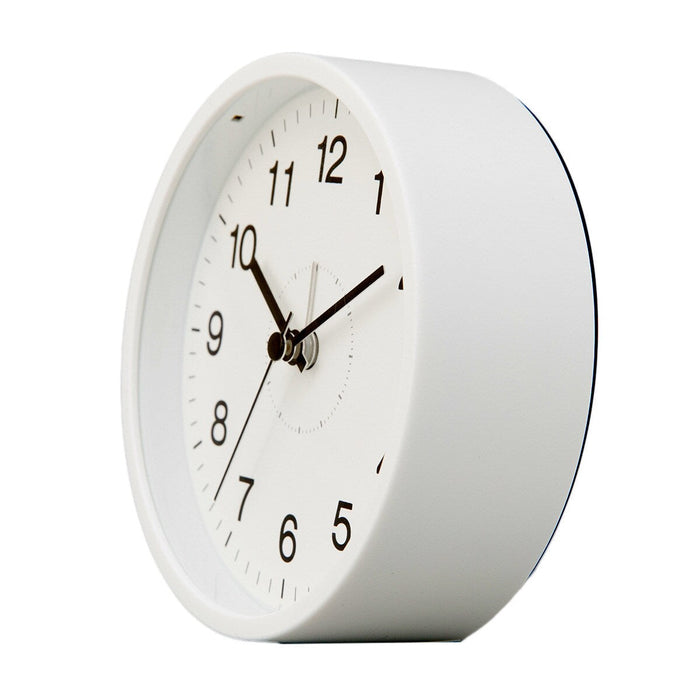 TABLE CLOCK SW WH 006TG