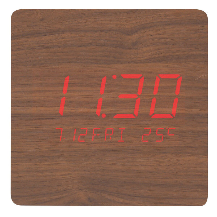 LED CLOCK HOLZ-WC