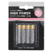 ALKALINE BATTERY HIGHPOWER LR03 4P HP4