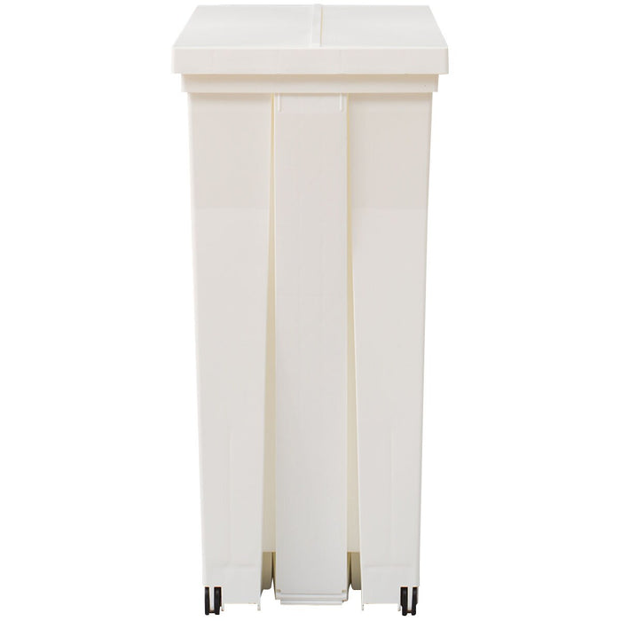 SIDE FLAP LID PEDAL PAIL 45L WH