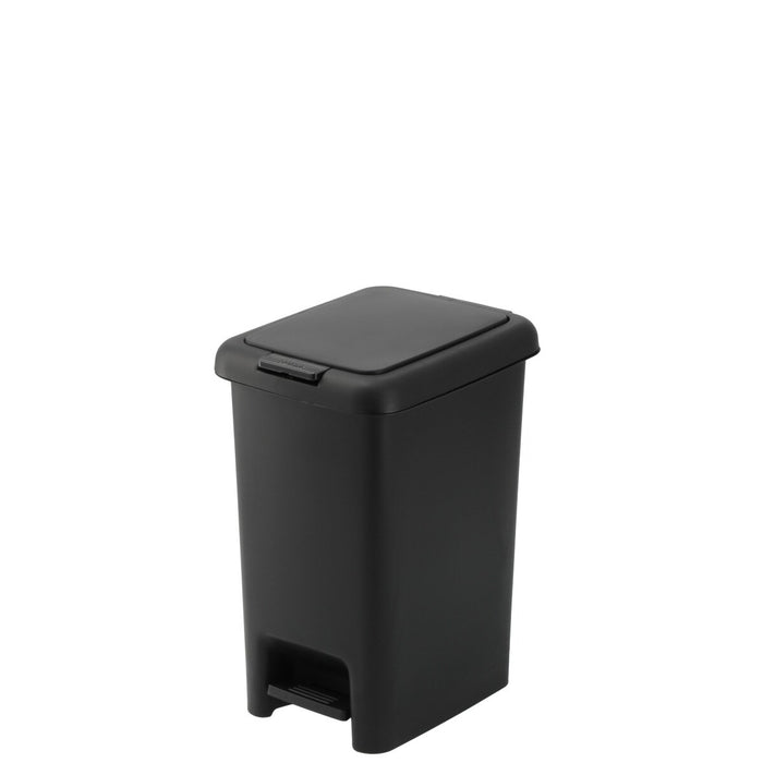 ANTIBACTERIAL AND DEODORANT STEP PUSH DUST BIN 10L BK