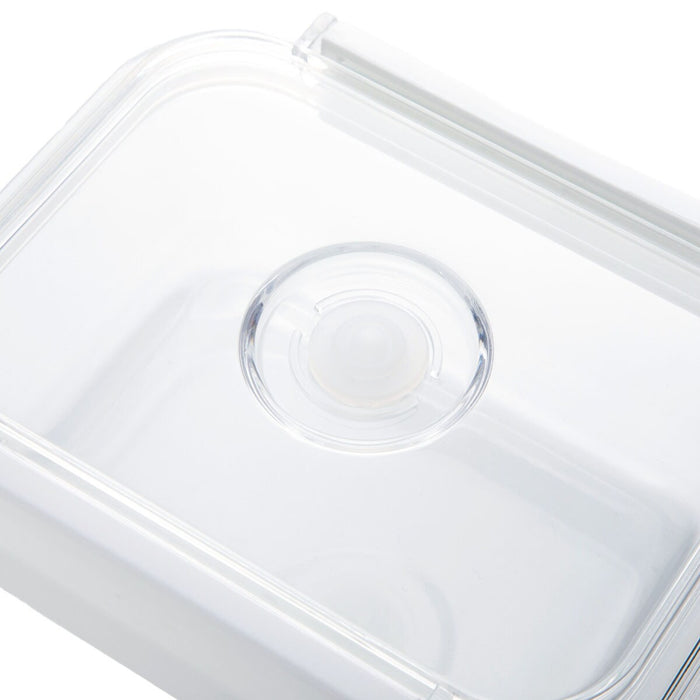 HEAT RESISTANT GLASS VACUUM STORAGE CONTAINER 650ML RECTANGULAR