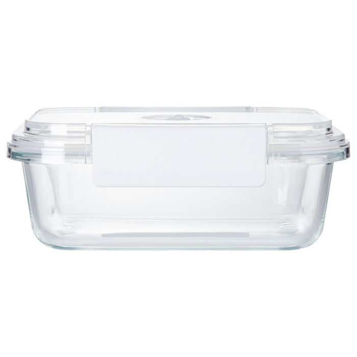 HEAT RESISTANT GLASS VACUUM STORAGE CONTAINER1040ML RECTANGULAR