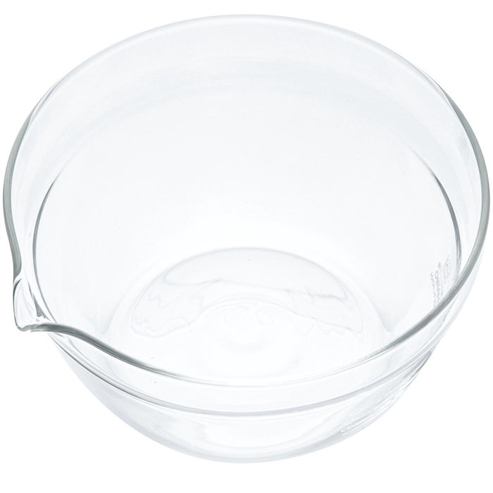 HEAT RESISTANT GLASS SINGLE SPOUT BOWL 400ML