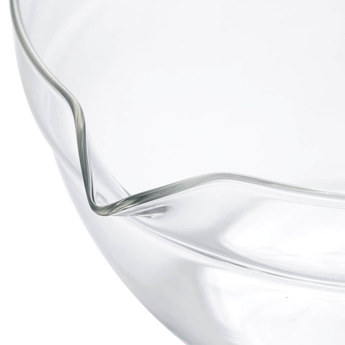 HEAT RESISTANT GLASS SINGLE SPOUT BOWL 400ML