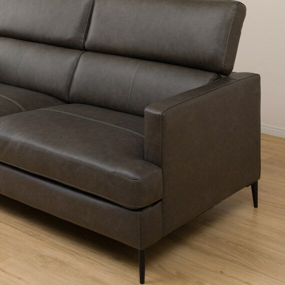 3P SOFA SATHERLA LEATHER-C2 DGY