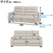 3P LEFT ARM ELECTRIC SOFA CRONA NB LGY