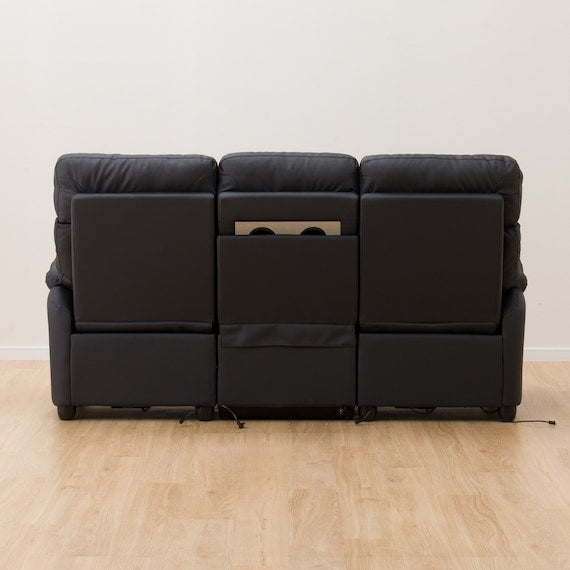 3P ELECTRIC SOFA WITH TABLE GRAZE2 BK