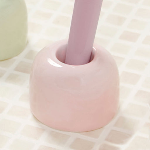 Ceramic Toothbrush Holder For Bathroom & Washroom Pink Color