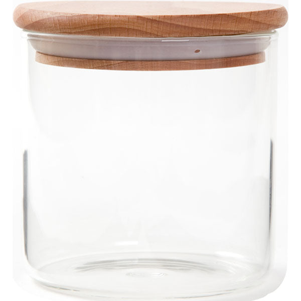 GLASS CANISTER600 BEECH SC-B-0387